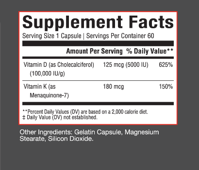 APSolutions D3 + K2 Bone Health & Immune Support